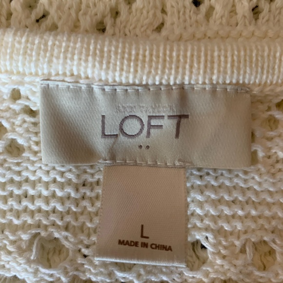 Ann Taylor Loft Cream Sweater - Picture 4 of 4